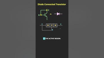 What is Diode Connected Transistor? #allaboutelectronics