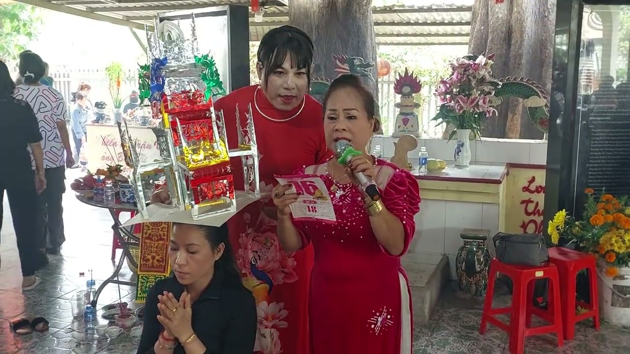 3 năm đáo lệ miếu bà chúa ngọc, cây cầy cúng lớn #cungmiêu 