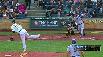 LAD@PIT: Turner rips an RBI double down the line