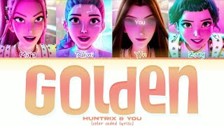 [KARAOKE] Golden - Huntr/x & You (color coded lyrisc) (4 members version)