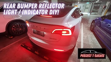Tesla Model 3 Rear Bumper Reflector and indicator DIY
