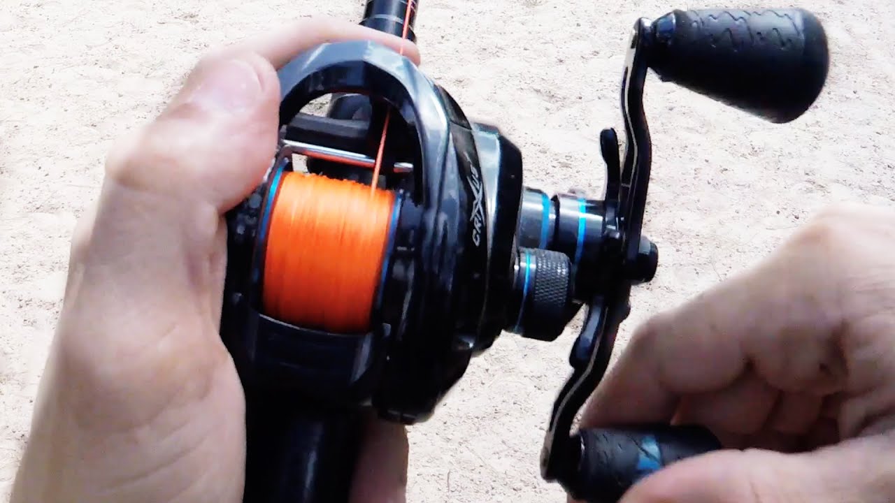 ONE ARM, NO THUMB CASTING! KastKing CRIXUS DARKSTAR Baitcasting Reel 