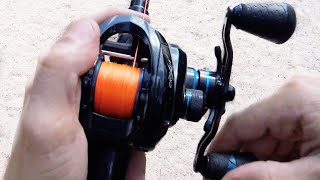 ONE ARM, NO THUMB CASTING! KastKing CRIXUS DARKSTAR Baitcasting Reel