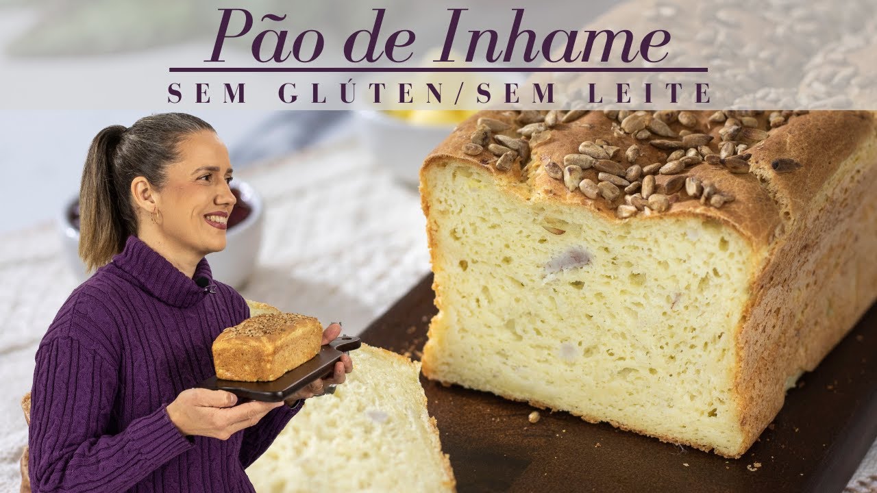 PÃO DE INHAME NUTRITIVO SEM GLÚTEN E SEM LEITE