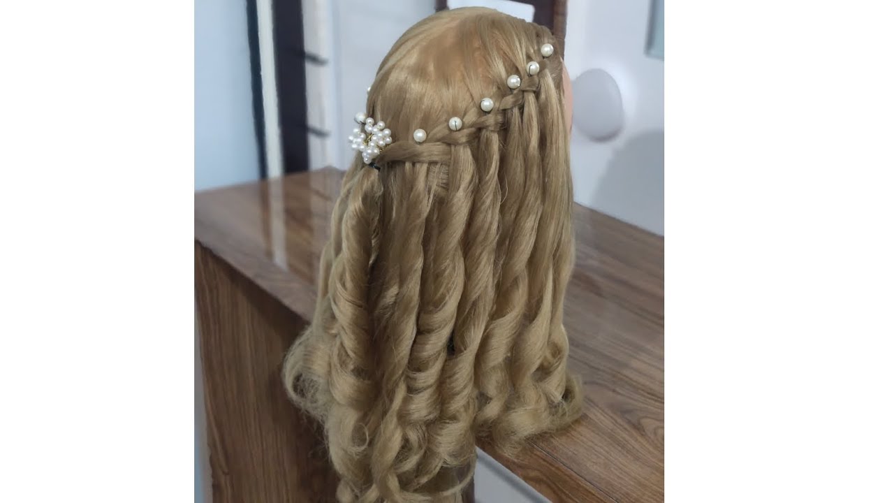 Let's create quick and easy waterfall hair style 💫✨