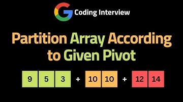 Partition Array According to Given Pivot - leetCode 2161 - Coding Interview Questions