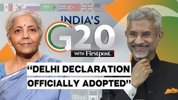 G20 Summit 2023 LIVE: Jaishankar, Nirmala Sitharaman Brief Media After Delhi Declaration Adopted