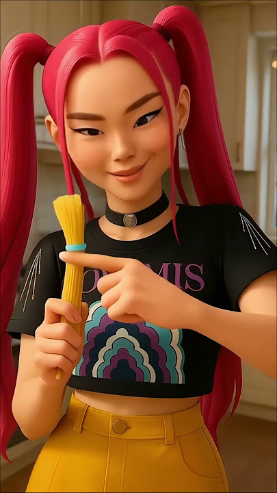 Mira’s Pasta Brush Trick! 🎨🍝 Baby Zoey Eats It 😂✨