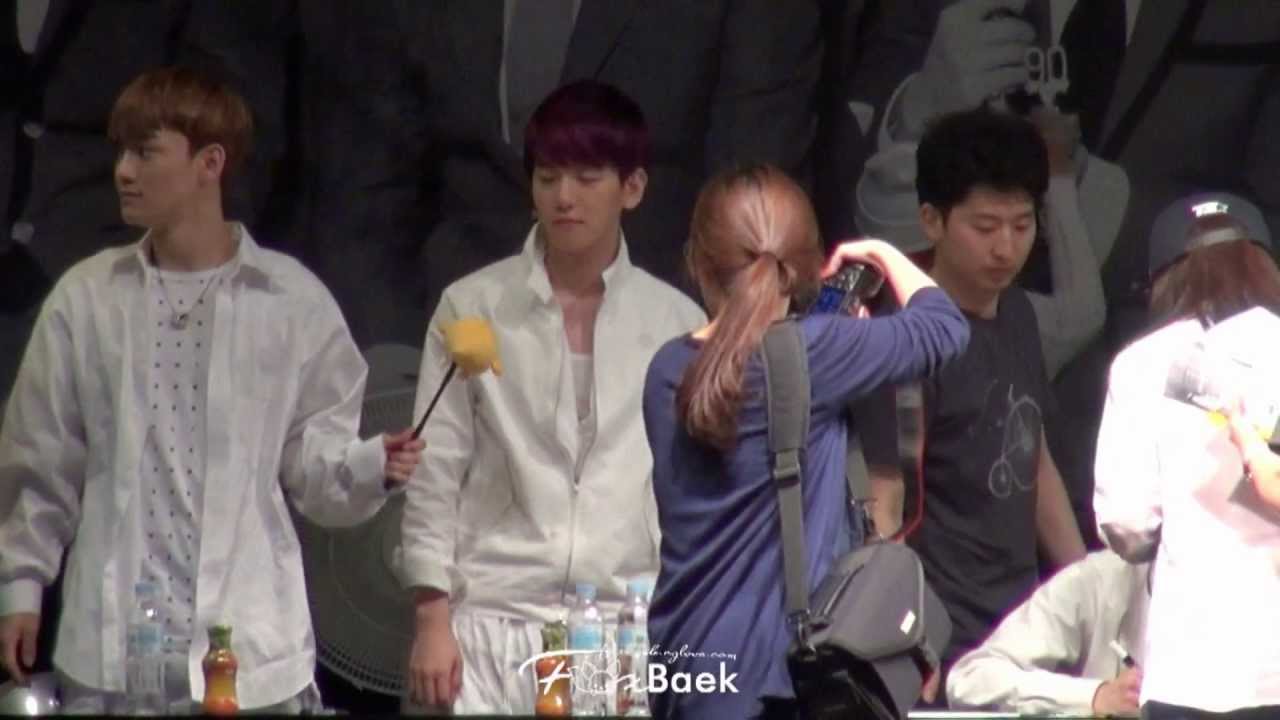 [FoxBaek]130606 대전팬싸 baekhyun 병아리;ㅅ;