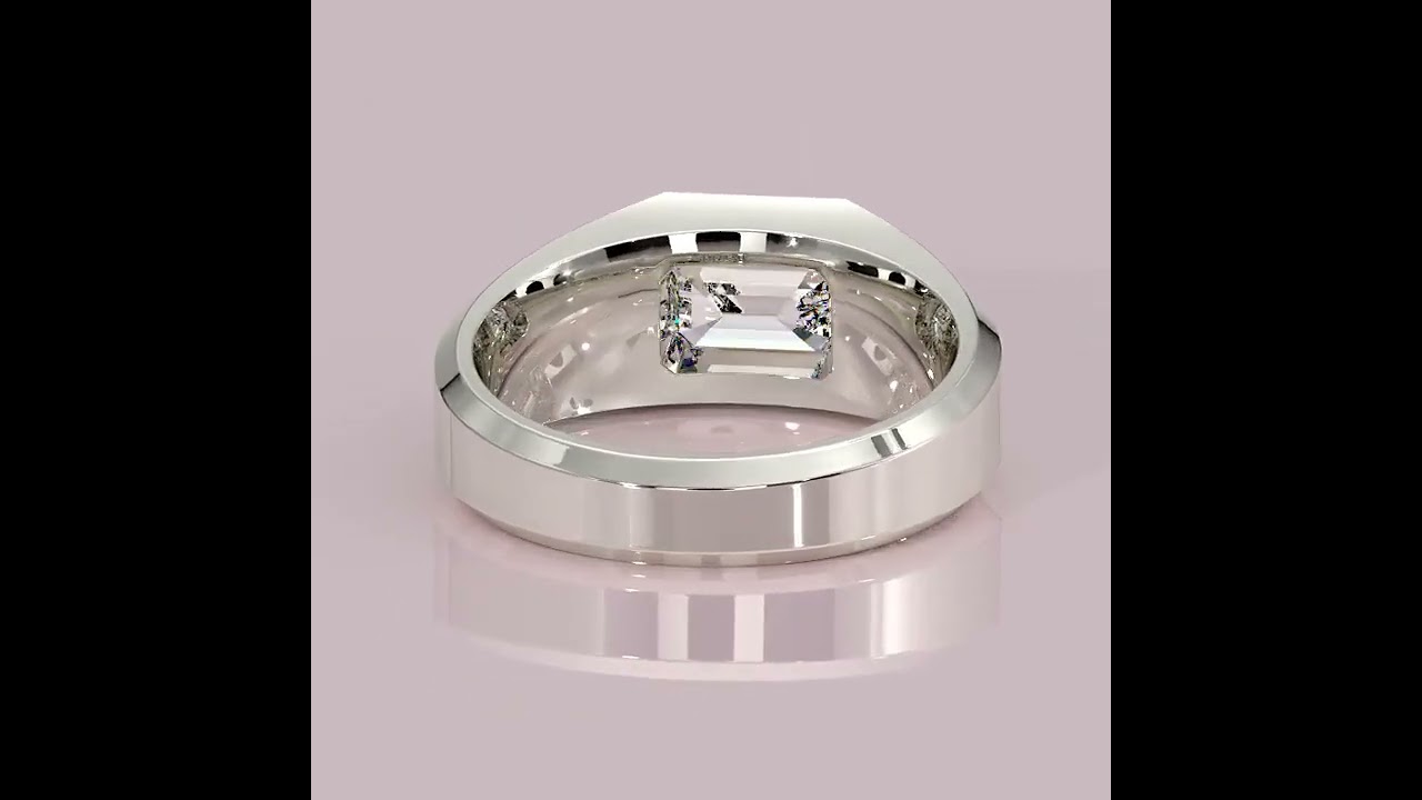 Imported Platinum Polish 925 Silver Ring 