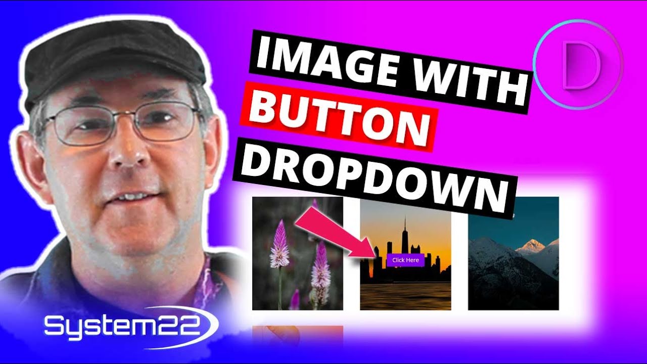 Divi Theme Image With Button Dropdown On Hover 👈👈👈👈
