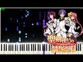 Hi no Ito Rinne no Gemini - Seiken Tsukai No World Break OP [Piano Arrangement with Midi &amp; Sheets]