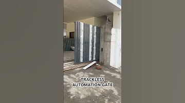 TRACKLESS AUTOMATION SLIDING GATE #tracklessgate #trackless #automation #automationhacks #automatic