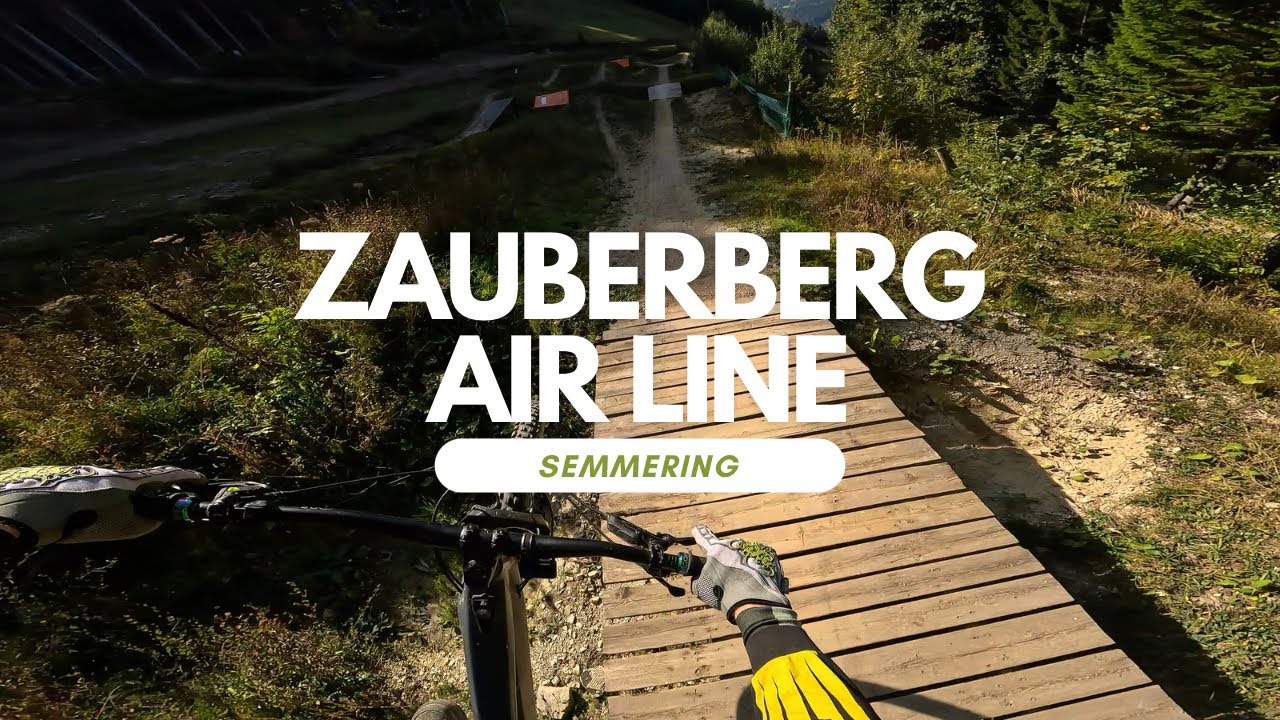 Zauberberg Airline Jump Line Bikepark Semmering Austria 🇦🇹 full run POV RAW