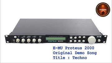 E MU Proteus 2000 Original Demo Song - Techno