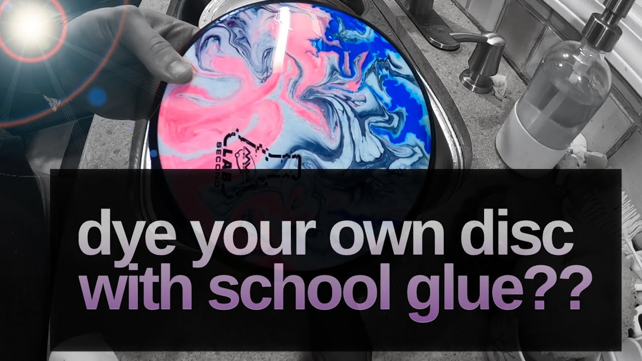 Glue Bed Disc Golf Dye Technique (Sped up with music) YouTube