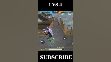 Cs Rank 1V4 🗿 Grandmaster Players Destroyed By AWM🤯  #freefire #short  #shorts