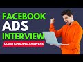 Top 20 Facebook Ads Interview Questions and Answers for 2025