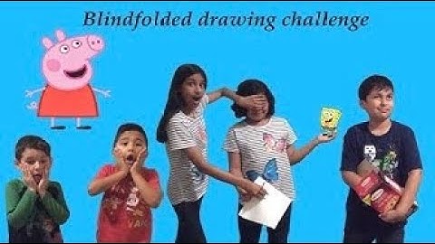 Blindfolded Drawing Challenge Part 1 (Read Description Please)
