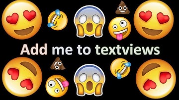 How to add emoticons / emojis to textview in Android studio