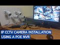 How to install IP cameras using POE NVR