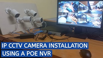 How to install network IP CCTV cameras using POE NVR