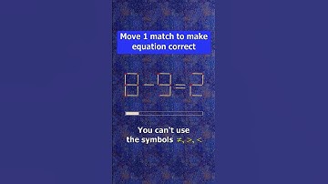 Fix the equation by moving 1 stick #shots #puzzles #logicpuzzles #mathspuzzle #hindipuzzles