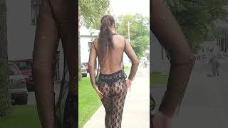 Public flashing try on haul Sweet Alise try on transparnet lingerie