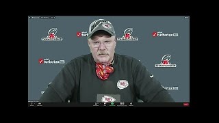 Chiefs coach Andy Reid talks about AFC title game, injured players