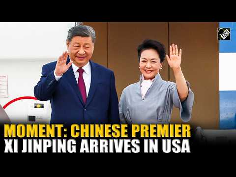 MOMENT: Chinese Premier Xi and wife Peng Liyuan arrive U.S. for first state visit in 11 Years