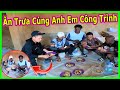 Quanglinhvlogs || Cuối Tuần Ăn Trưa Cùng Anh Em Công Trình và Đưa DOMINGO Đi Chọn Gạch Lát Nhà