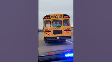 "Police Dashcam Chases School Bus Packed with Kids!"