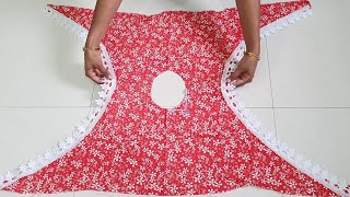 Beautiful Kaftan TOP making in Just 10 Minute # Kaftan TOP # By Simple Cutting screenshot 4