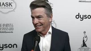 Peter Gallagher on the 2023 MUAHS Awards Red Carpet