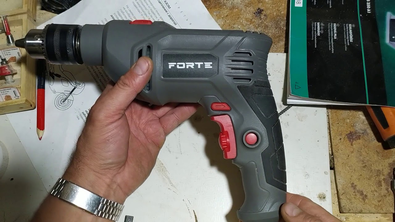 Подробный обзор ударной дрели FORTE ID850VR. часть вторая. Тело.