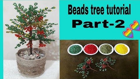 How to make seed beads tree || Easy tutorial step by step Part-2 || Rowshan Ara Handicrafts