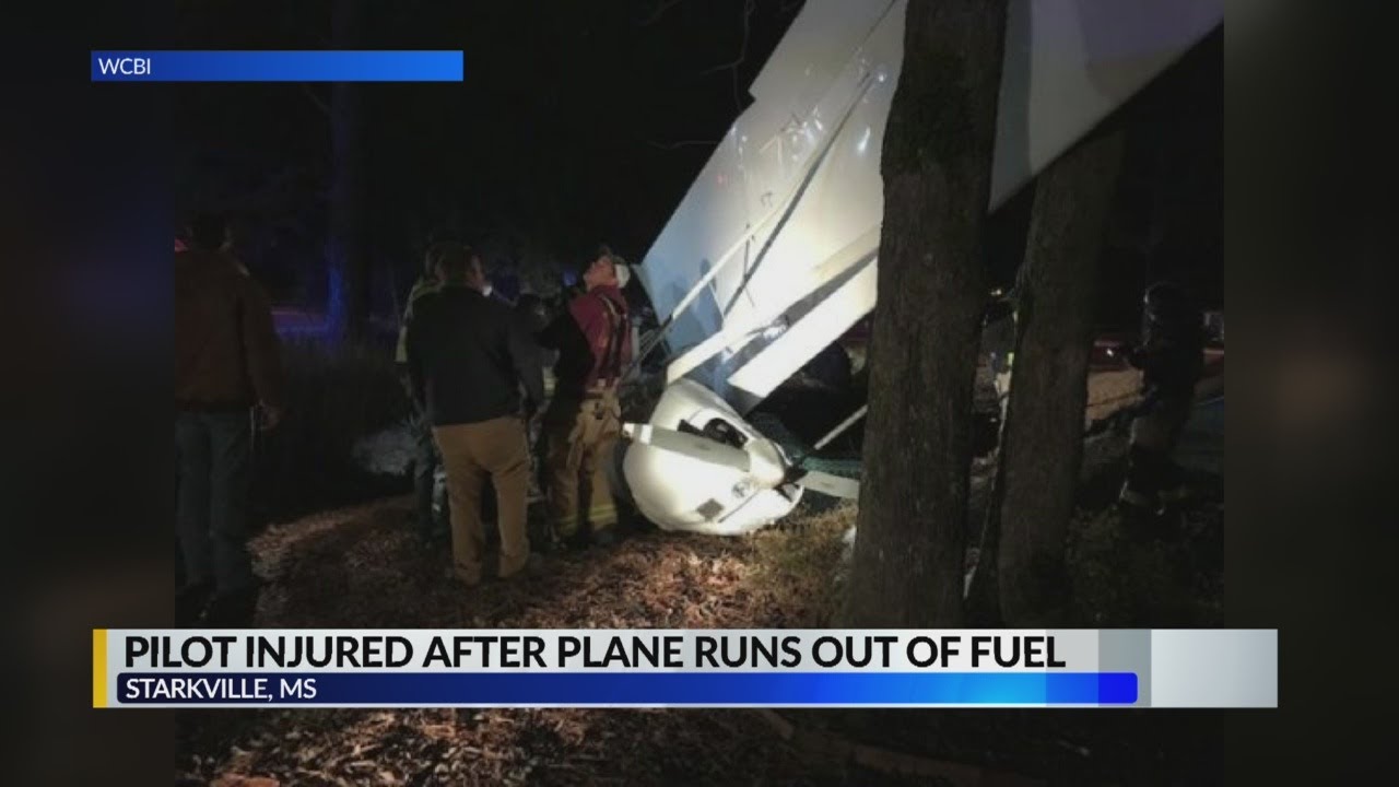 Pilot injured after plane runs out of fuel YouTube