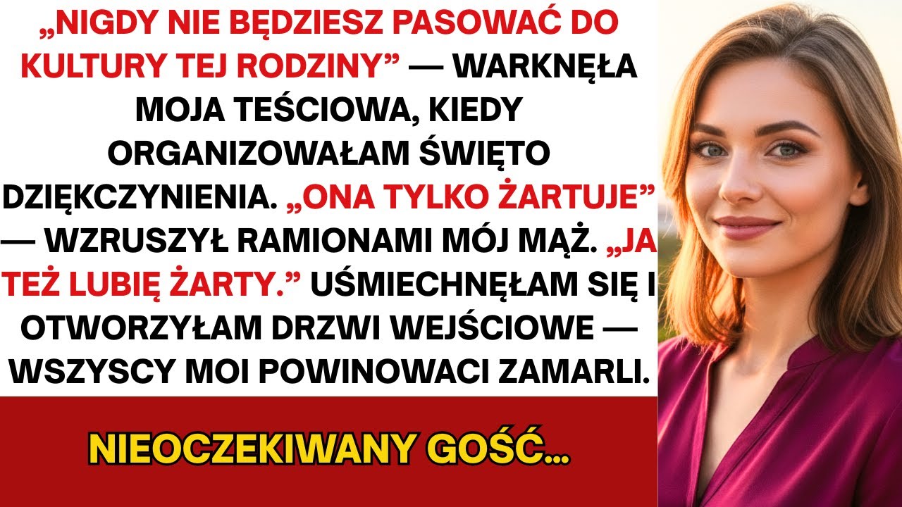 Gdy moja teściowa znieważyła mnie w Święto Dziękczynienia, ona i mąż dostali rodzinną niespodziankę…