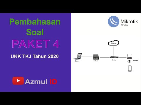 Pembahasan Soal UKK TKJ Paket 4 Tahun 2020 (Firewall, Hotspot dan Radius Server)