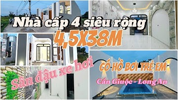 ✅ Nhà mới đón tết | Nhà cấp 4 có hồ bơi sân đậu xe hơi tại Cần Giuộc