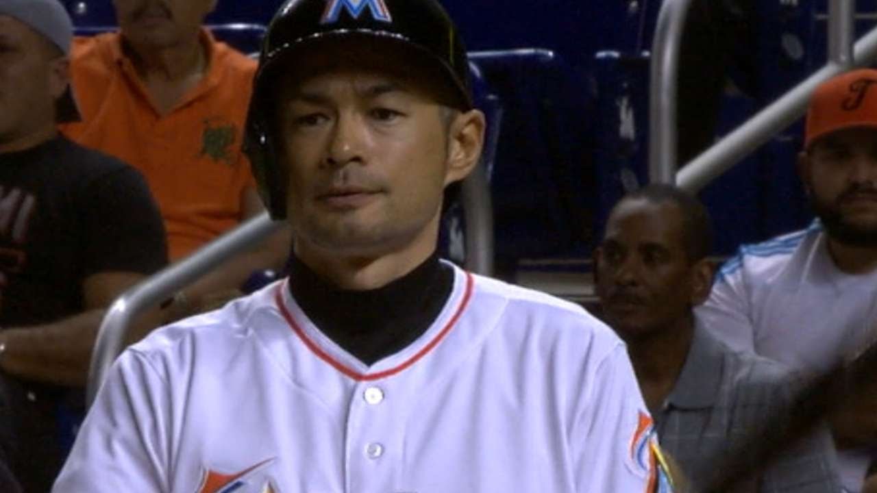 ichiro marlins t shirt