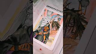 Uchiha Obito drawing from Naruto Shippuden. #shorts