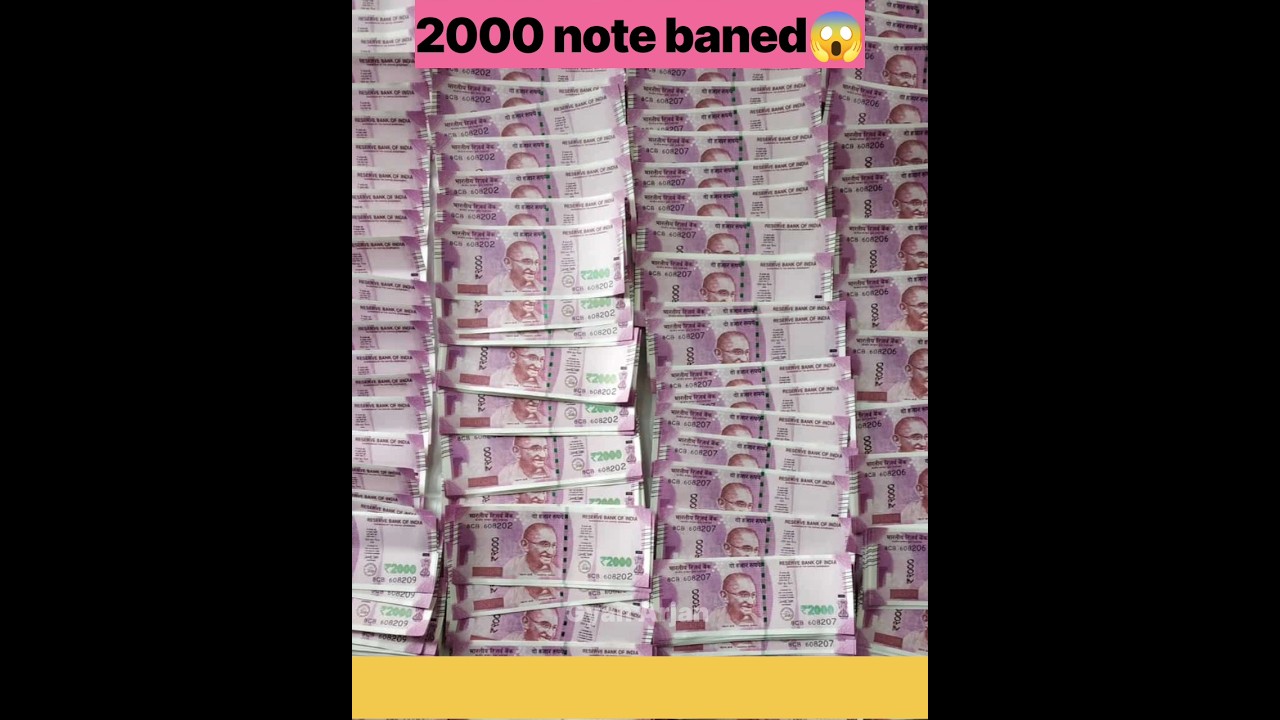 Banned 🚫 2000 Rupees Note💵