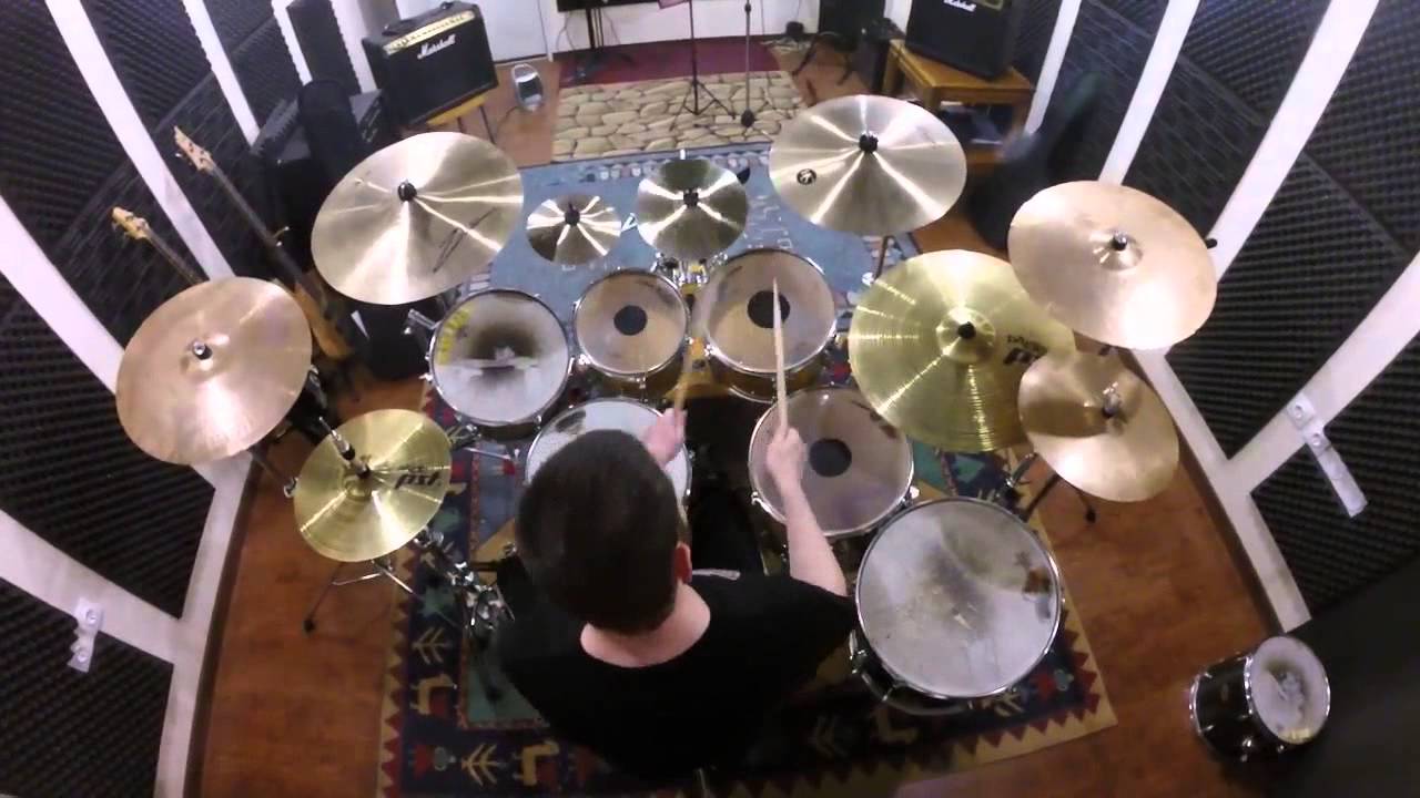 Drums jamming free style by Antonis Stratiotis (GoPro sound)
