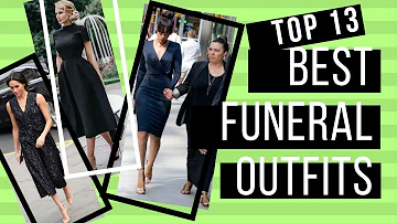 ¿Qué colores de vestidos son apropiados para un funeral?