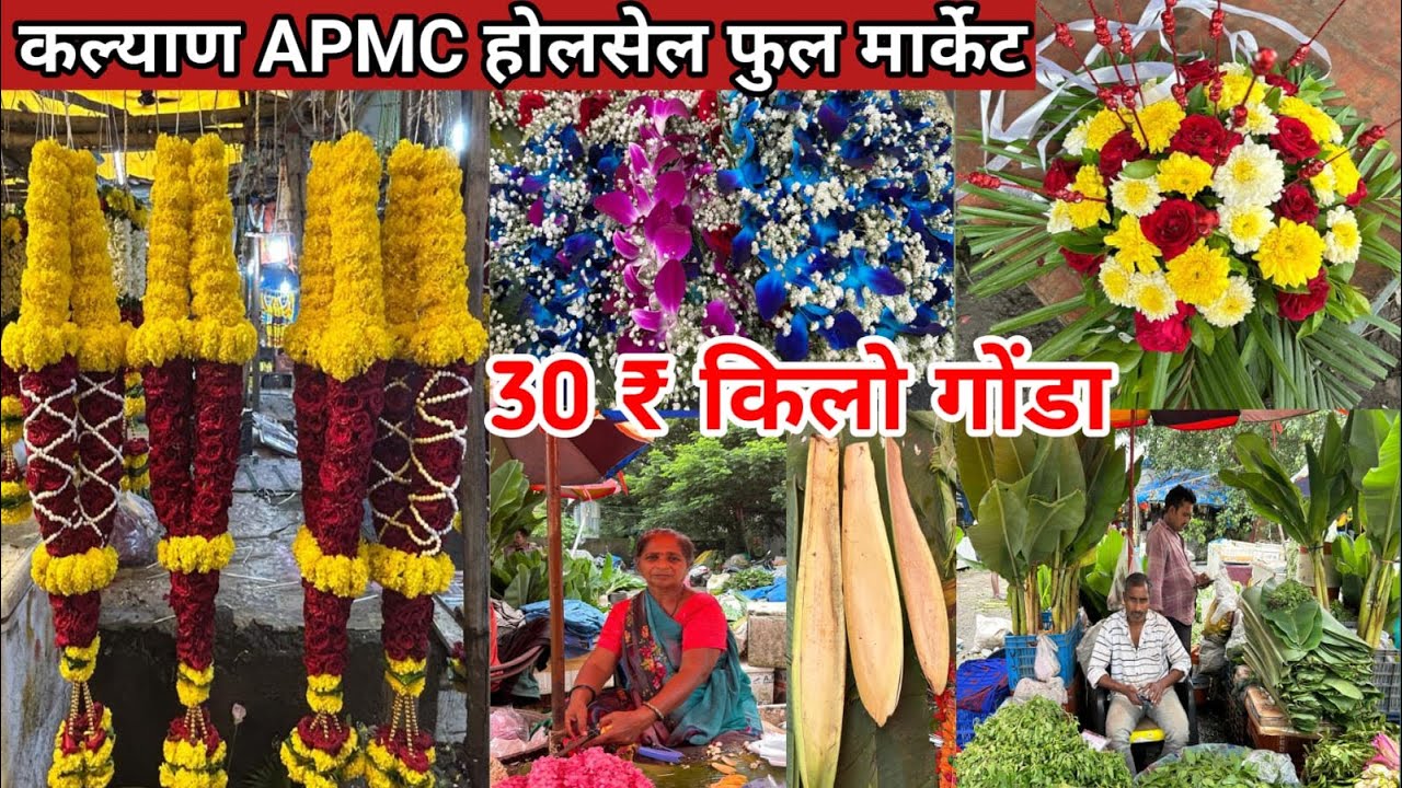 Mumbai Wholesale Flower Market | Wholesale Flower Market | Kalyan APMC Phool Marlet 