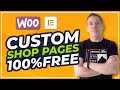 WooCommerce Custom Shop Page Design with Elementor FREE