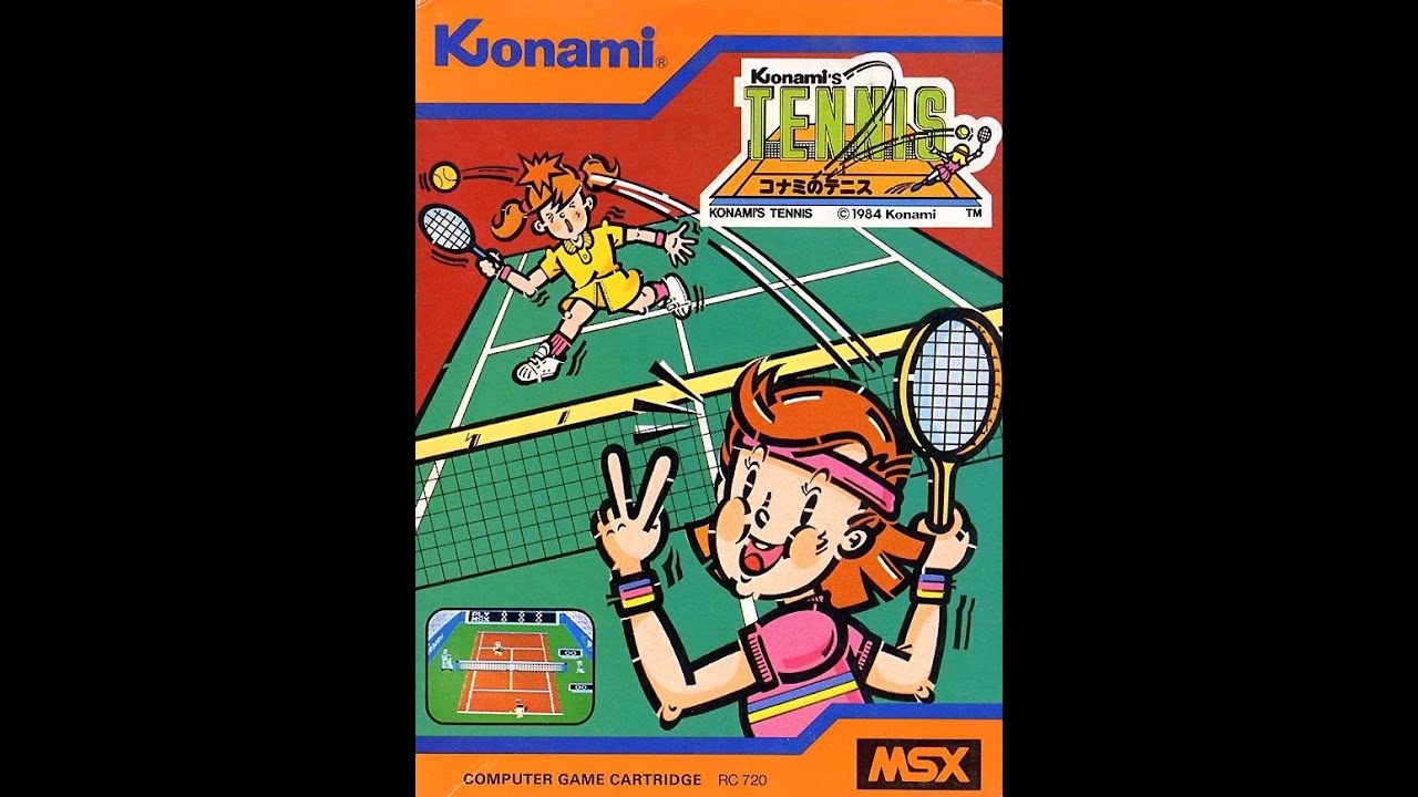 Cartouche Tennis 1984 – Konami Pour MSX, Jeu Sport Rétro, état Correct Pour Collectionneurs