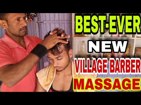 Indian Barber, Village Barber Asmr Head Massages, Body Massage And Neck Cracking