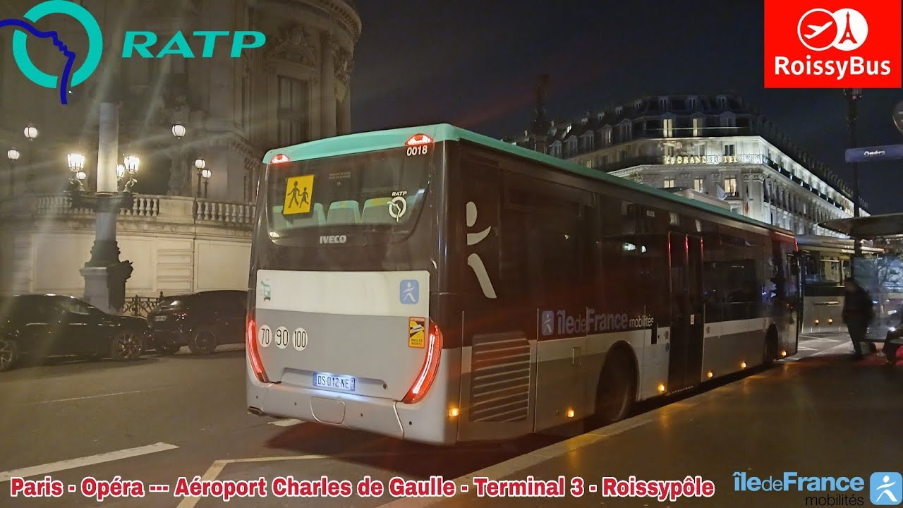 Roissybus RATP - Crossway LE (Diesel) N°0018 Paris - Opéra --- Terminal 3 - Roissypôle 